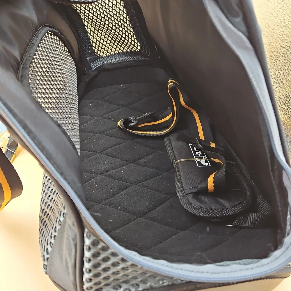 Kurgo Explorer Dog Carrier Brand New For Pets Up To 20 Pounds Black Gray Orange